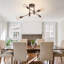 Coblitz 4- Light 51cm Dimmable Sputnik Sphere Semi Flush Mount Chandelier