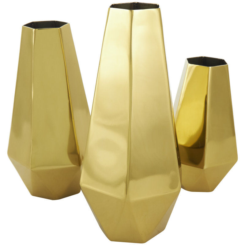 Vase de table en acier inoxydable Pocatello, Or