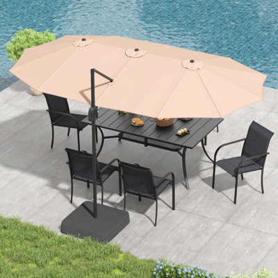 Rectangular Cantilever Umbrella With Base