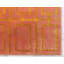 Tapis orange à motif géométrique Glitzy-40284354