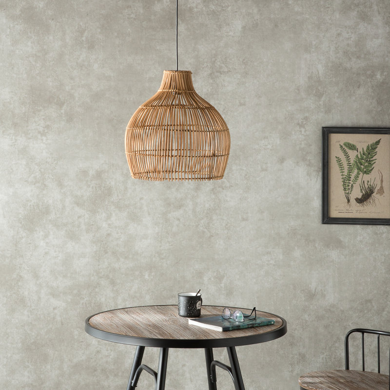 Stonybrook 1 - Light Brown Drum Pendant