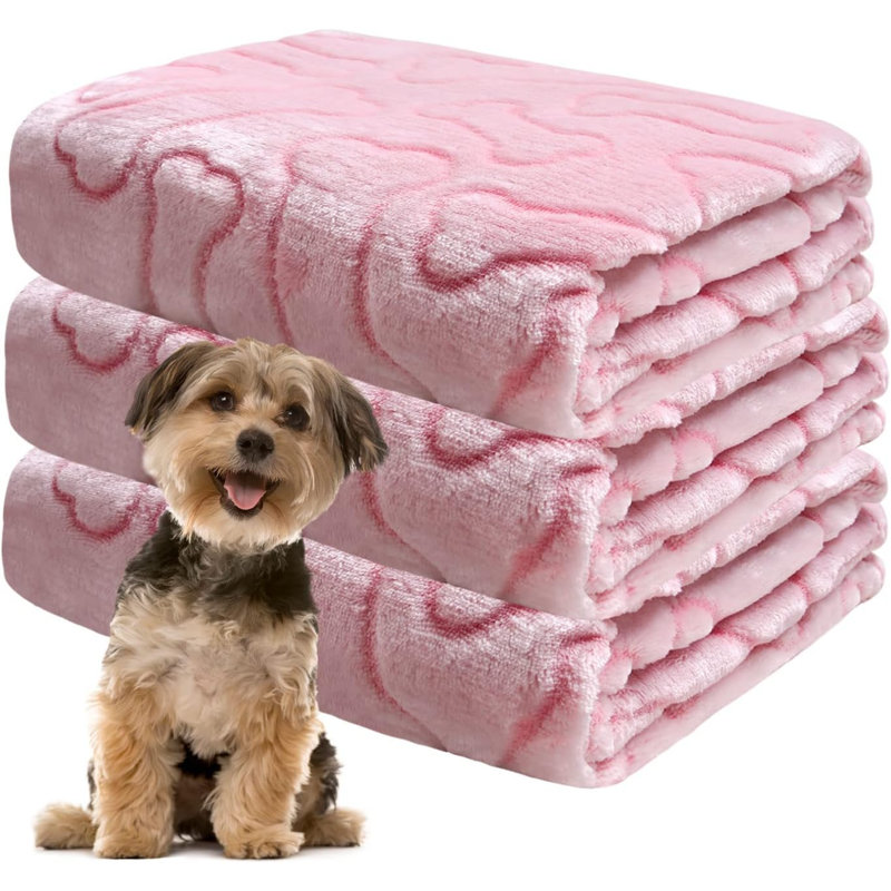 Animal Print Fleece / Microfiber Pet Blanket