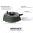 KRINNER Christmas Tree X-6 - Green Tree Stand - Original Single Cable Operation, Holds up to 6 ft Live Trees - Foot Pedal Setup & Water Reservoir with Level Indicator - German Made