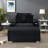 Corduroy Single Sofa With One Pillow, Two Throw Pillows, A Footstool And Two Storage Spaces.-1898246214
