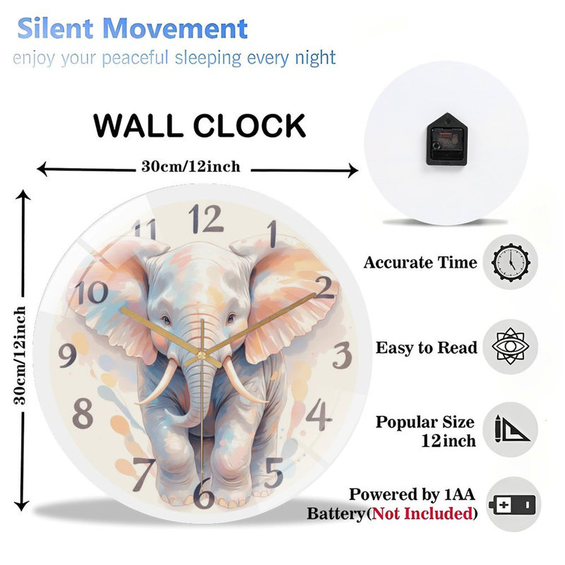 Horloge murale 12 po