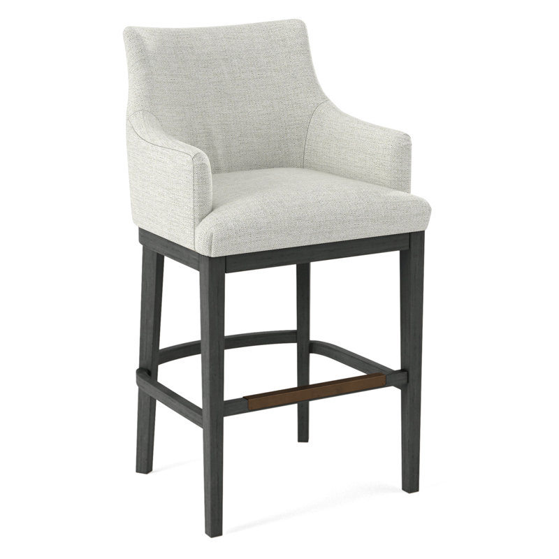 Upholstered Stool, 61703-88, Black