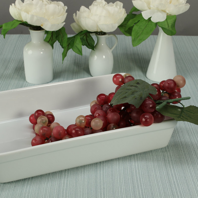 White 12-Inch Porcelain Rectangular Baking Dish
