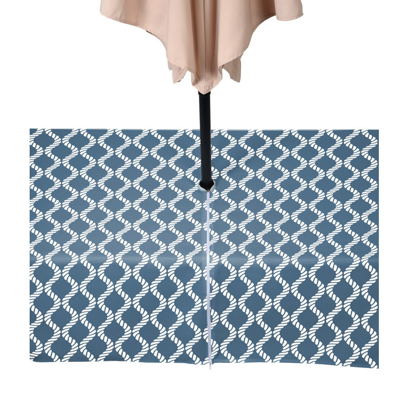 Wavy Ropes Outdoor Water Repellent Tablecloth, 104" x 60"