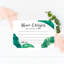 Feuilles de bananier tropical
