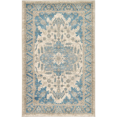 Tapis oriental bleu / beige Linz