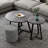 Humzah Stone Top Nesting Coffee Table