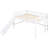 White Low Loft Bed With And Adjustable Slide - Stable Bedroom Configuration Tempting Exquisite Item-222224107-222224104