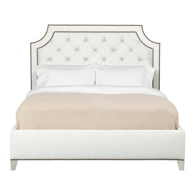 Audrey/Asher Queen Tufted Upholstered Low Profile Panel Bed