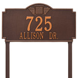 Monogram 2-Line Lawn Address Sign