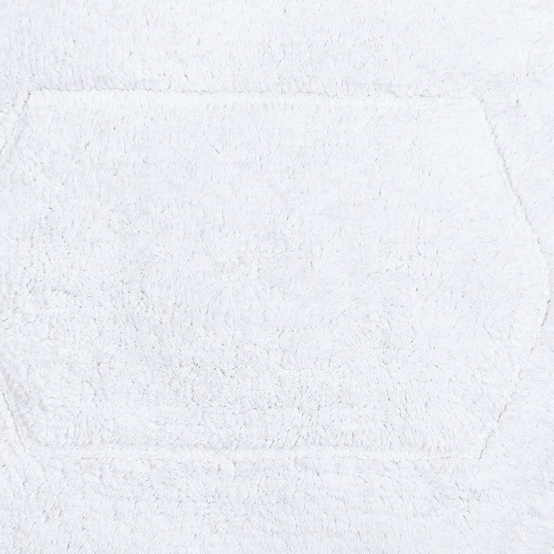 Tapis pour salle de bain Morissette, Blanc