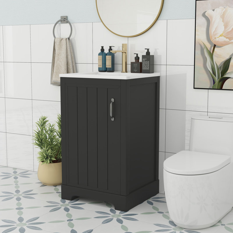Armoires de salle de bain avec lavabo, Black