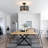 Nychelle Rattan Semi Flush Mount