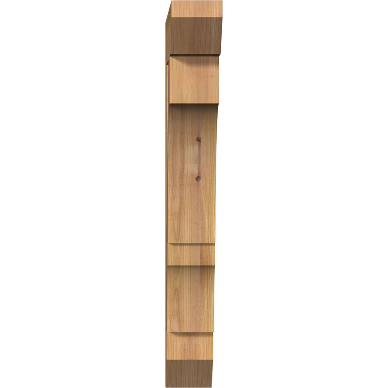 Support latté l 3 1/2 po x P 16 po x H 28 po, cèdre rouge de l'Ouest, H 28 po x l 3,5 po x P 16 po, Cèdre rouge, Lisse