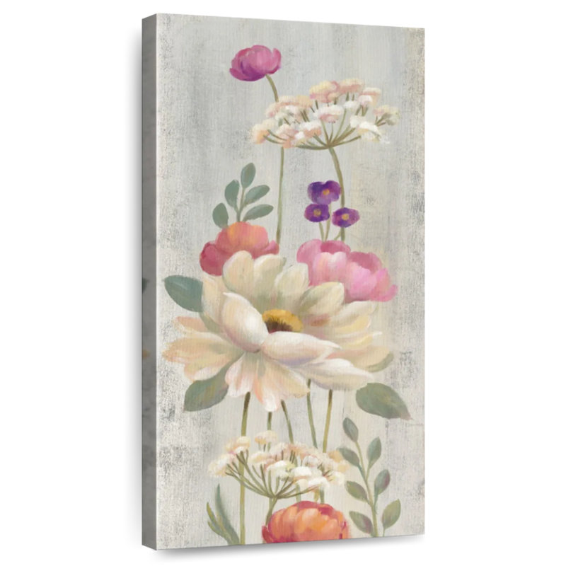 Floral rétro I, H 30 po x l 15 po
