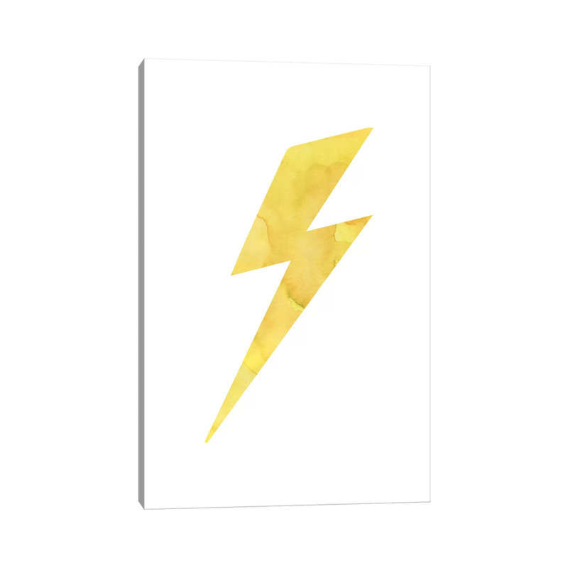 Thunder Watercolour - Wrapped Canvas Painting, 20.32 cm H x 30.48 cm W