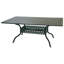 Ensemble repas de patio 7 pièces avec coussins et table de salle à manger rectangulaire 42 po x 72 po Aldeign