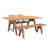 Waxman Solid Wood Bench