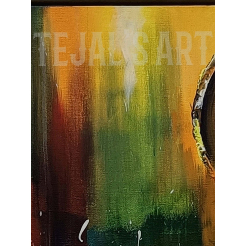 Peinture abstraite de toile avec cadre | Acrylique sur toile | Par Tejal Modi