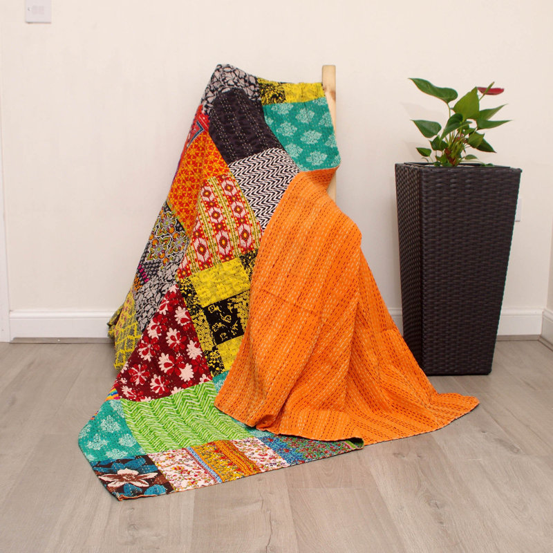 Geona Cotton Patchwork Quilted Bedspread