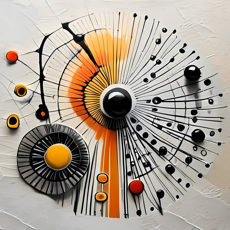 Orbital Energy, 24" H x 24" W