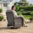 Himonia 4-Person Wicker Patio Rectangle Metal Fire Pit Table Conversation Set With Swivel Gliders And Side Tables-554943154