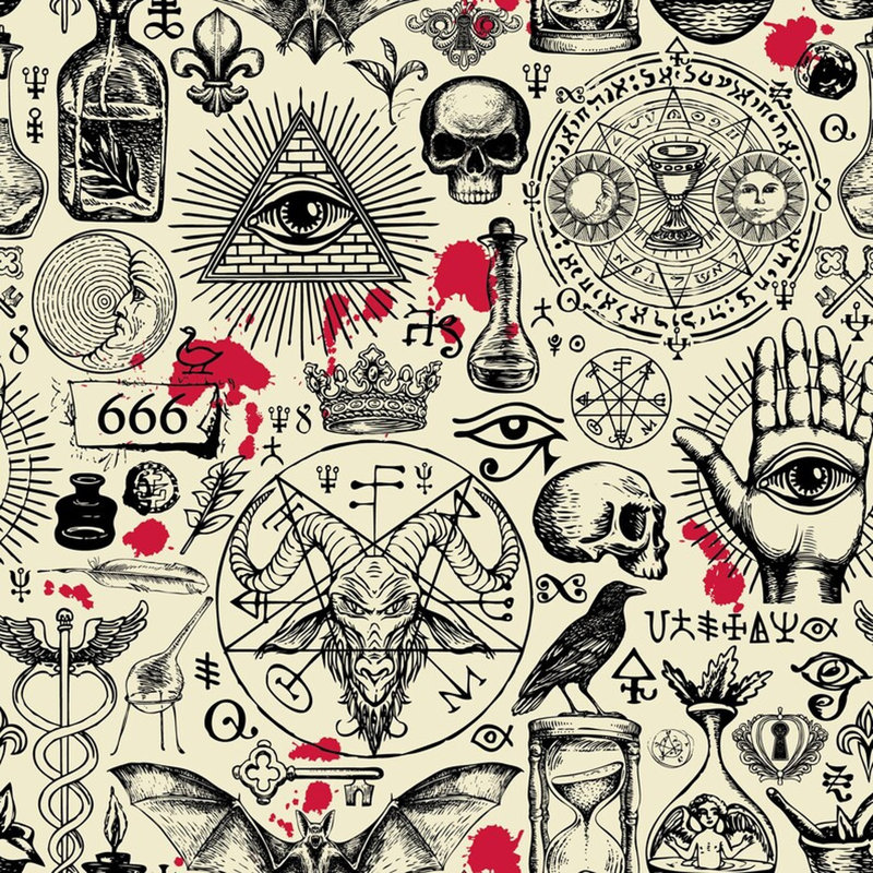 Occult Archive, 138" L x 105.96" W