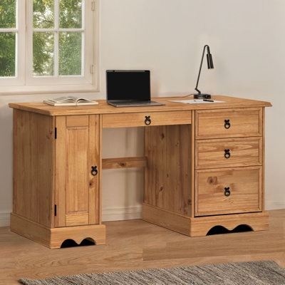 Bridewell Solid Wood Solid Wood Computer Desk