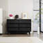 Commode 6 tiroirs de style rétro pour chambre à coucher