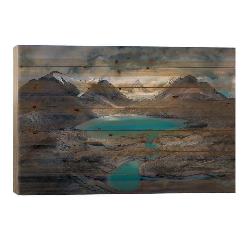 " Kailash Range " by Qiye, 26" H x 40" W x 1.5"D