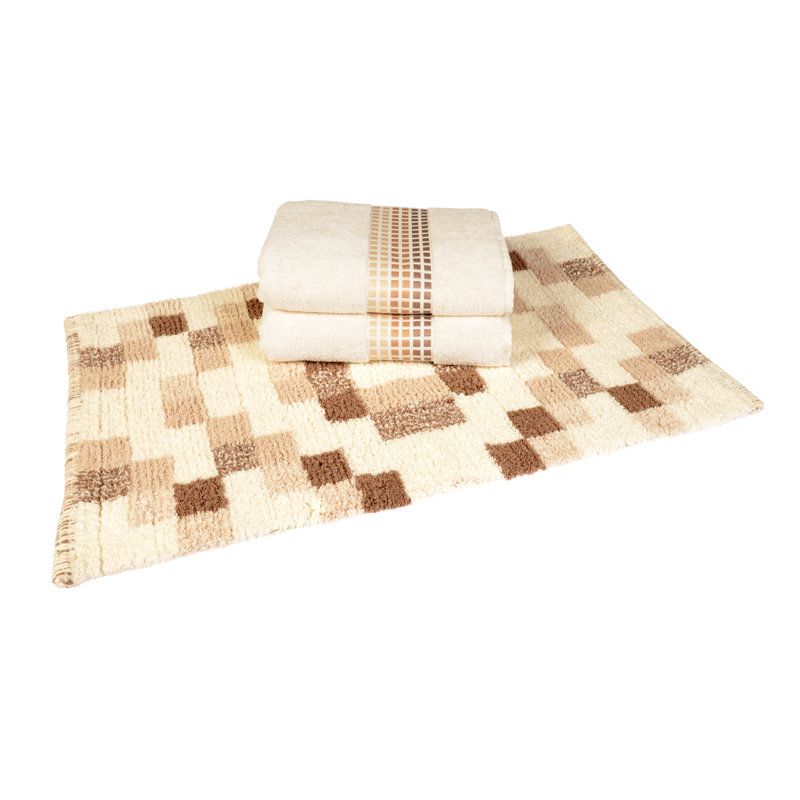 Glenfield Cotton Bath Rug, Natural