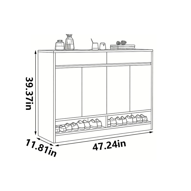 Dossantos, 39.37" H x 47.24" W x 11.81" D