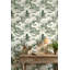 Papier peint Shades Of Green Peaceful Chinoiserie