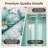 California King Size Comforter Set 9 Pieces, All Season Luxury Bed in a Bag for Bedroom, With Matching Curtains, Soft Microfiber, Green Rose-121273384