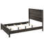 Grand lit en bois rustique, finition grise contemporaine, lit uni et structure en gris, style pour une chambre confortable-1231352509-1231352511
