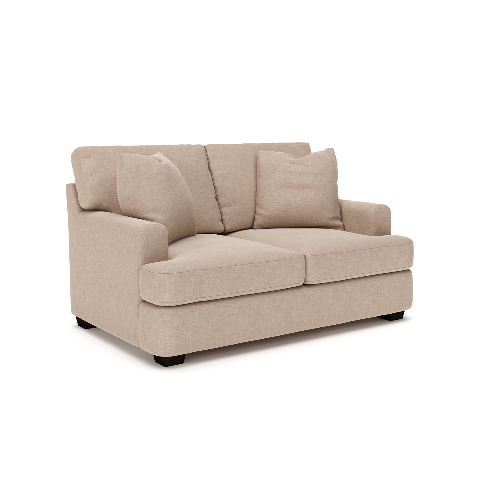 Emilio 65'' Upholstered Loveseat, Conversation Linen