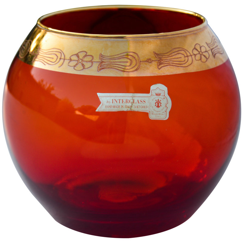 4'' H Glass Tabletop Votive Holder