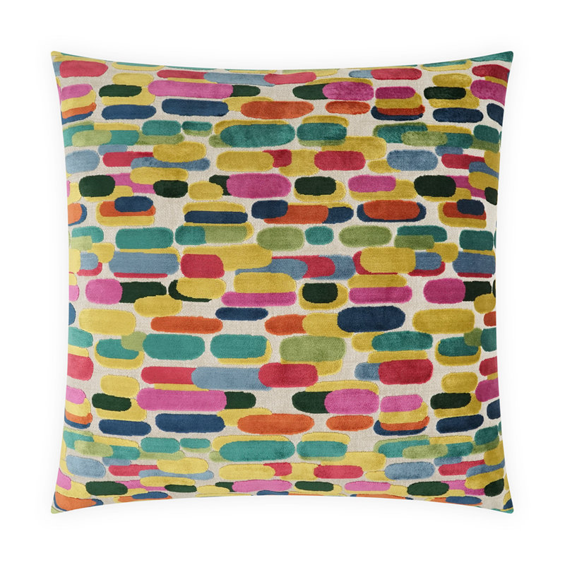 Capsules Square Pillow Cover & Insert, Carnival, Square 20"