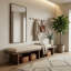 Miroir mural rond en nickel poli Kye 22 x 40-444785737