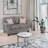 Baskerville Fabric Sofa & Loveseat Set, Gray