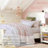  800TC 100% Egyptian Cotton Duvet Cover Set，3pcs Luxury Vintage Classic light pink Paisley Print Bedding Set, Aesthetic Botanical Pattern for Bedroom Guest Room Student Dorm All Seasons-121118270-101674845