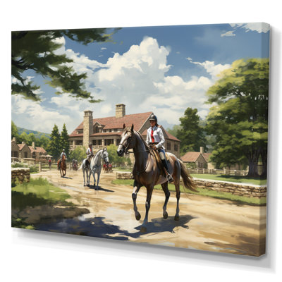 Impression sur toile de campagne Country Equitation Elegance III - animaux