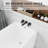 47-Inch Freestanding Rectangular Acrylic Bathtub, With Gloss White Finish, Certified By CUPC