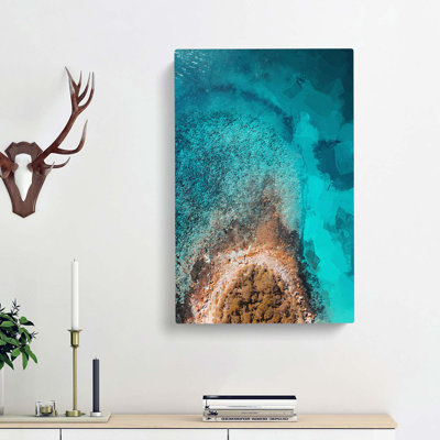 Edge Of The Ocean - Wrapped Canvas Print