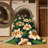 Washable Ginger Flowers Hawaiian Area Rug-1041444305