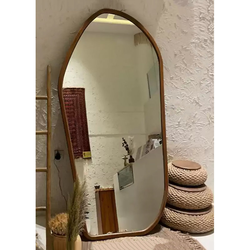 Medieval Style Irregular Large-Sized High-Definition Full-Body Mirror, 66.93" x 23.62"